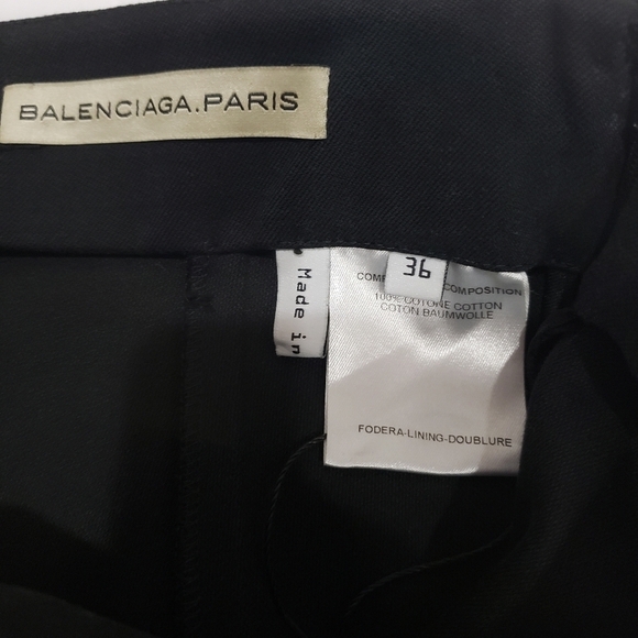 683- Balenciaga Black Pencil Skirt Women’s Size 36 EU S US Made in Italy - Picture 9 of 14